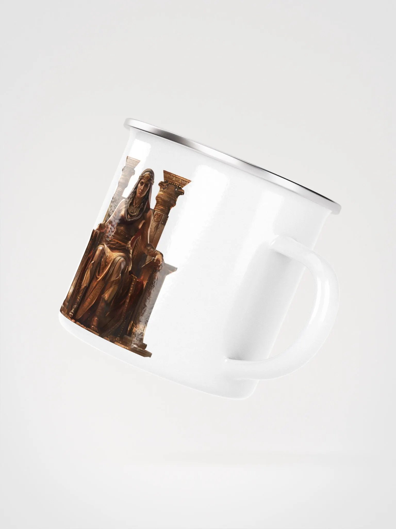 Hera - The Queen of the Gods in Greek Mythology Enamel Mug product image (3)
