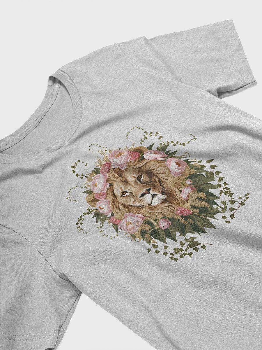 Lion and flower t-shirt product image (3)