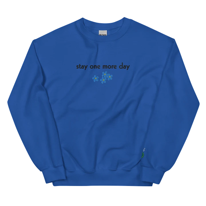 Stay One More Day Embroidered Sweatshirt product image (1)