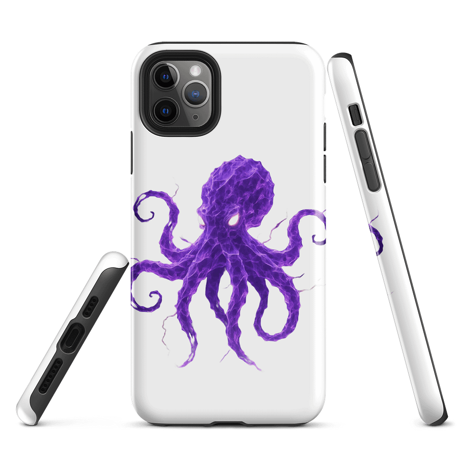 Electric Purple Octopus Tough Case for iPhone® product image (5)