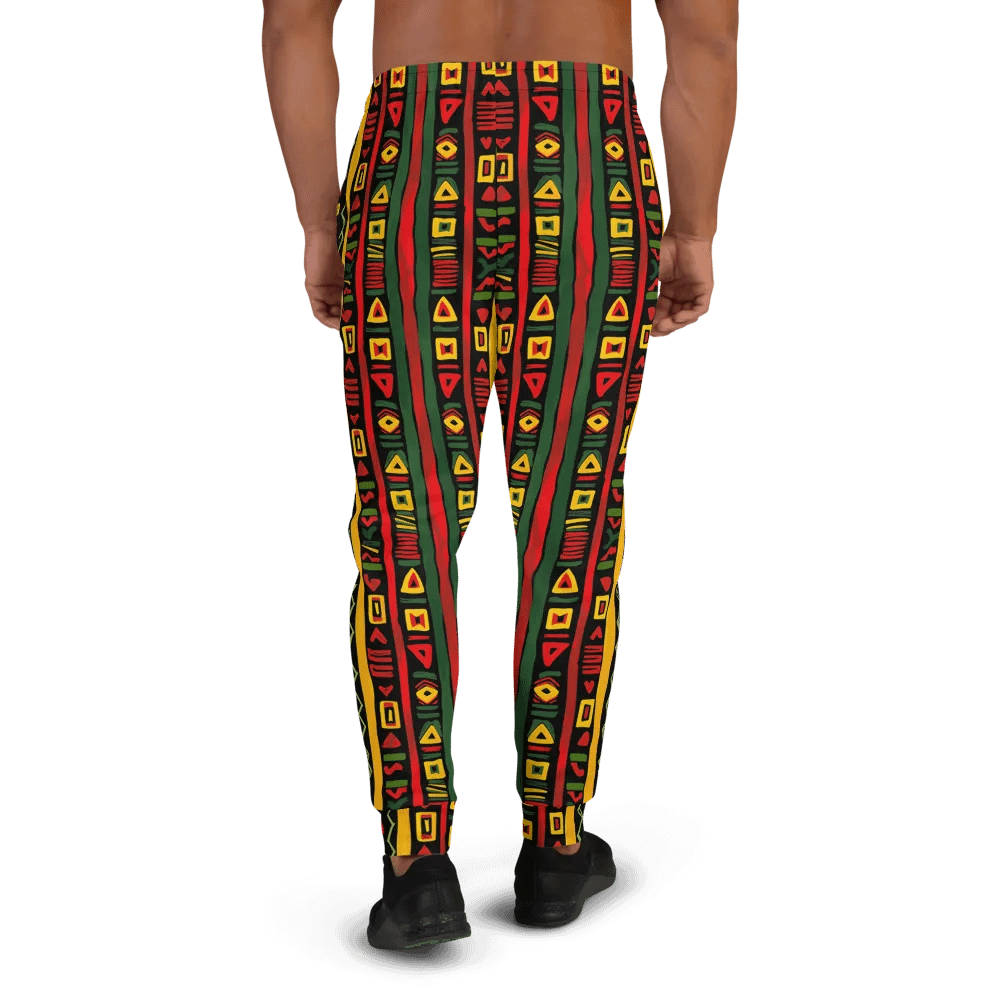African Essence: All-Over Print Recycled Men's Joggers product image (3)