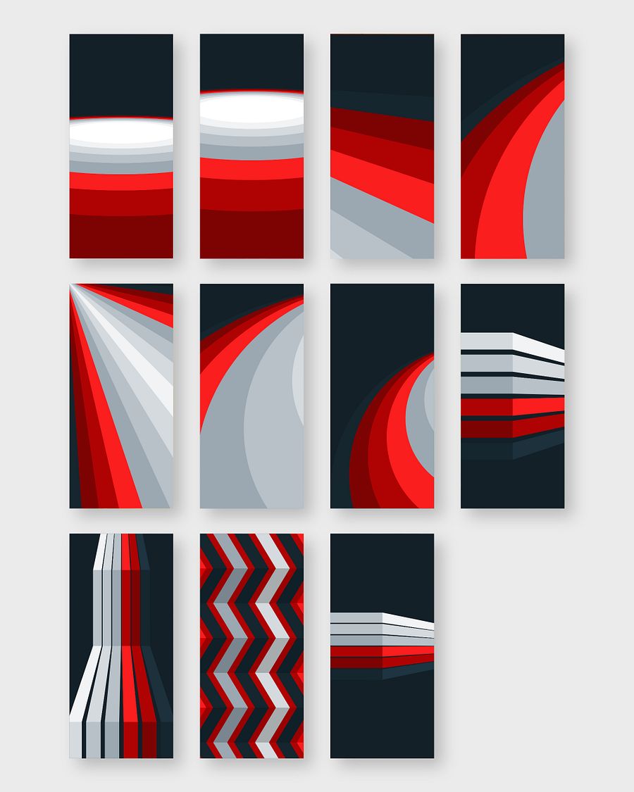 Crimson Symmetry 8K Wallpaper Pack product image (10)