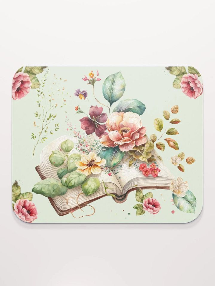 Beautiful Book Full of Flowers Mousepad product image (2)