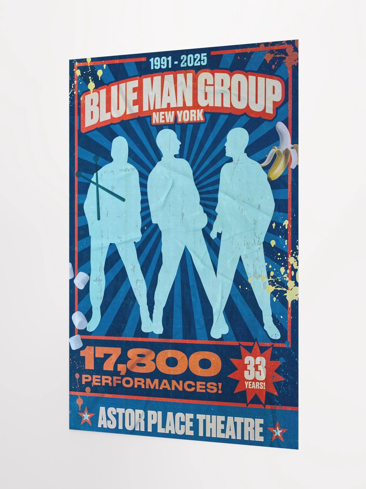 Astor Place Theatre Celebrating 33 Years 1991-2025 12x18 Art Print product image (3)