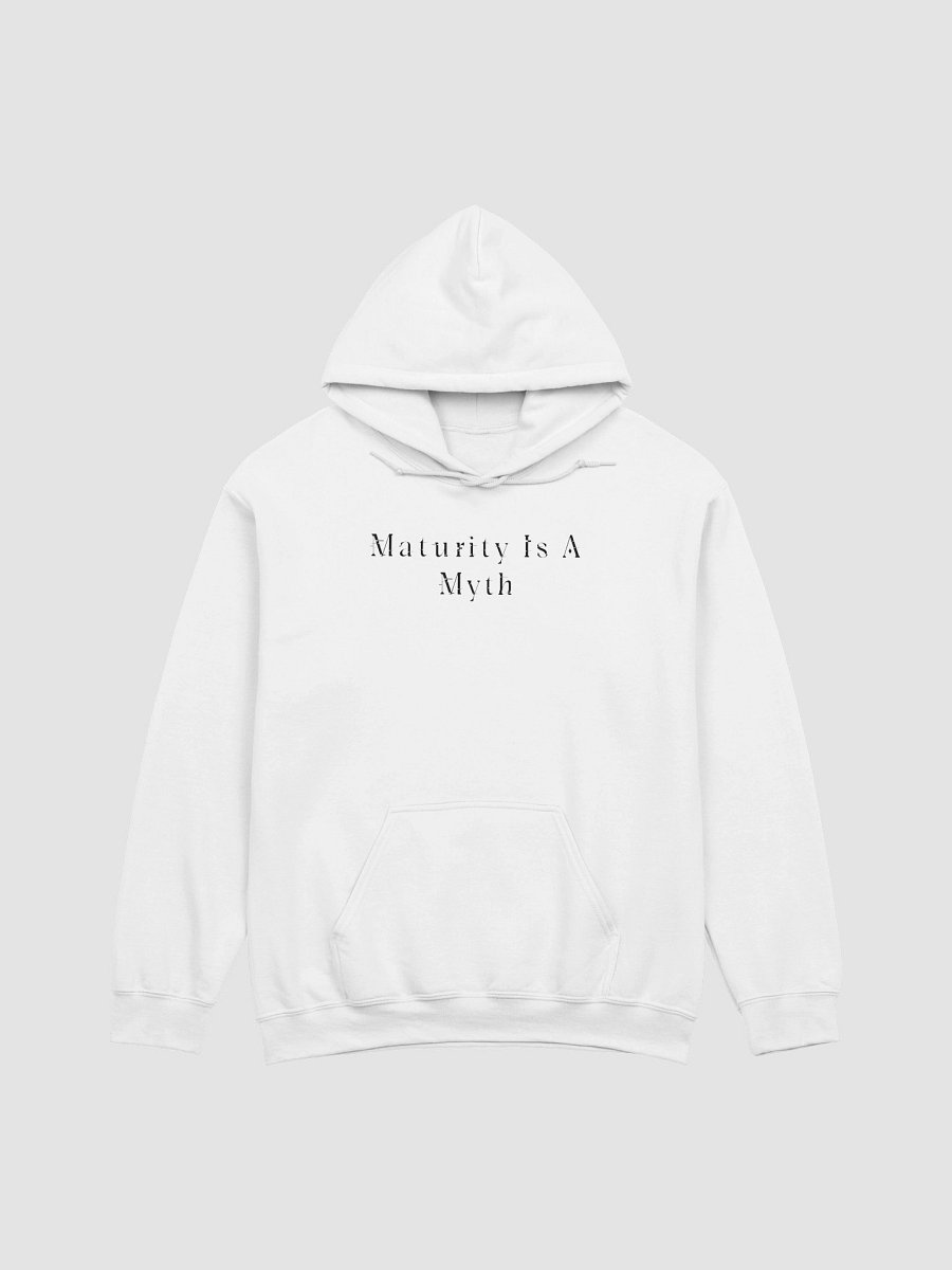Maturity Is A Myth White Cursed Hoodie product image (1)