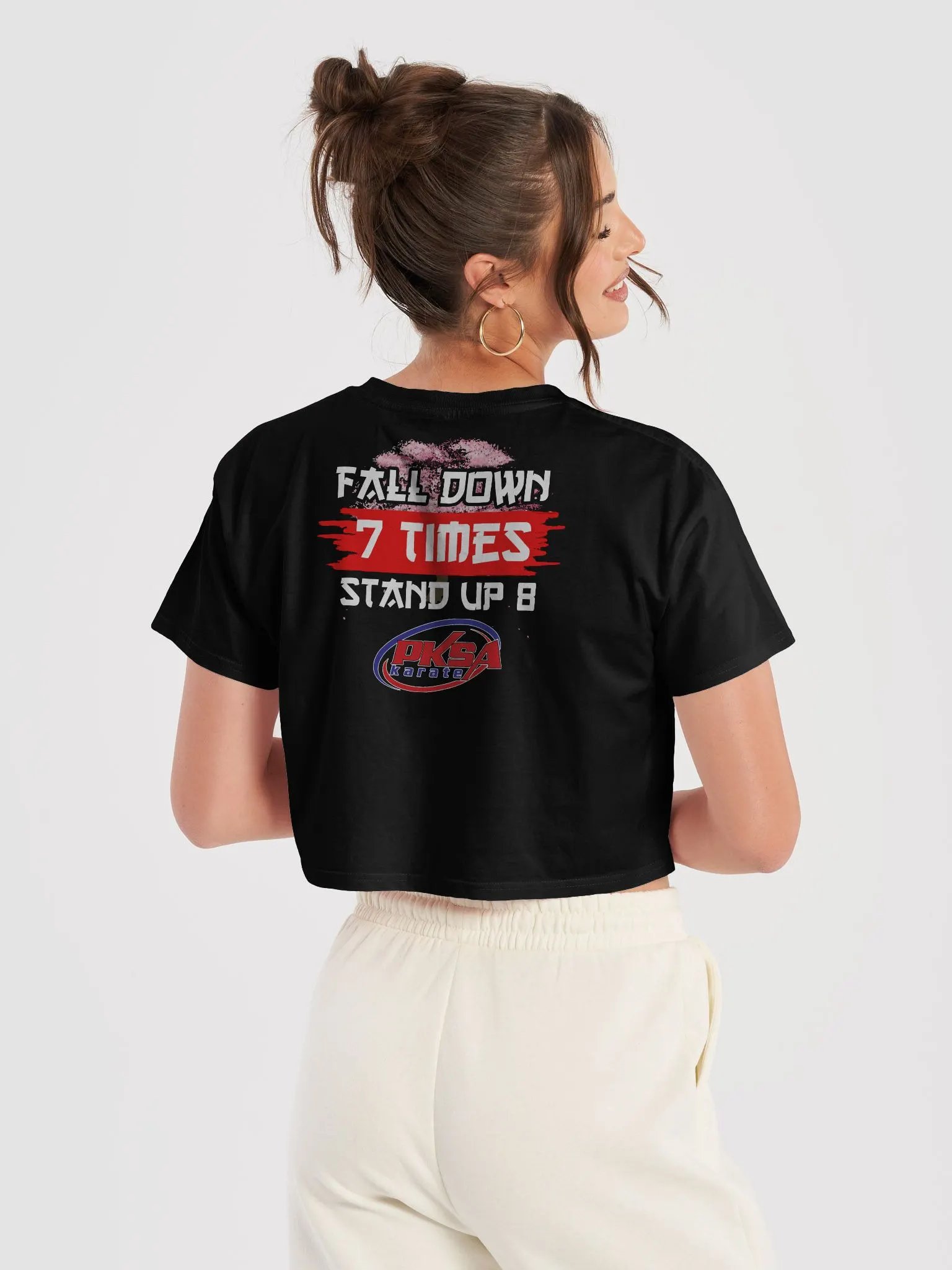 Fall Down 7 Times. Stand Up 8. Crop Top product image (7)