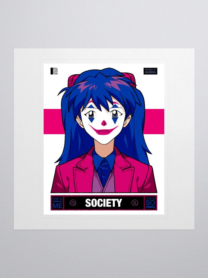 Woker Bi SOCIETY Sticker with Background product image (1)