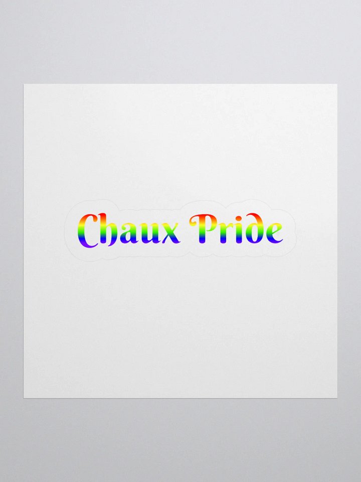 Chaux Pride Stickers Rainbow product image (1)