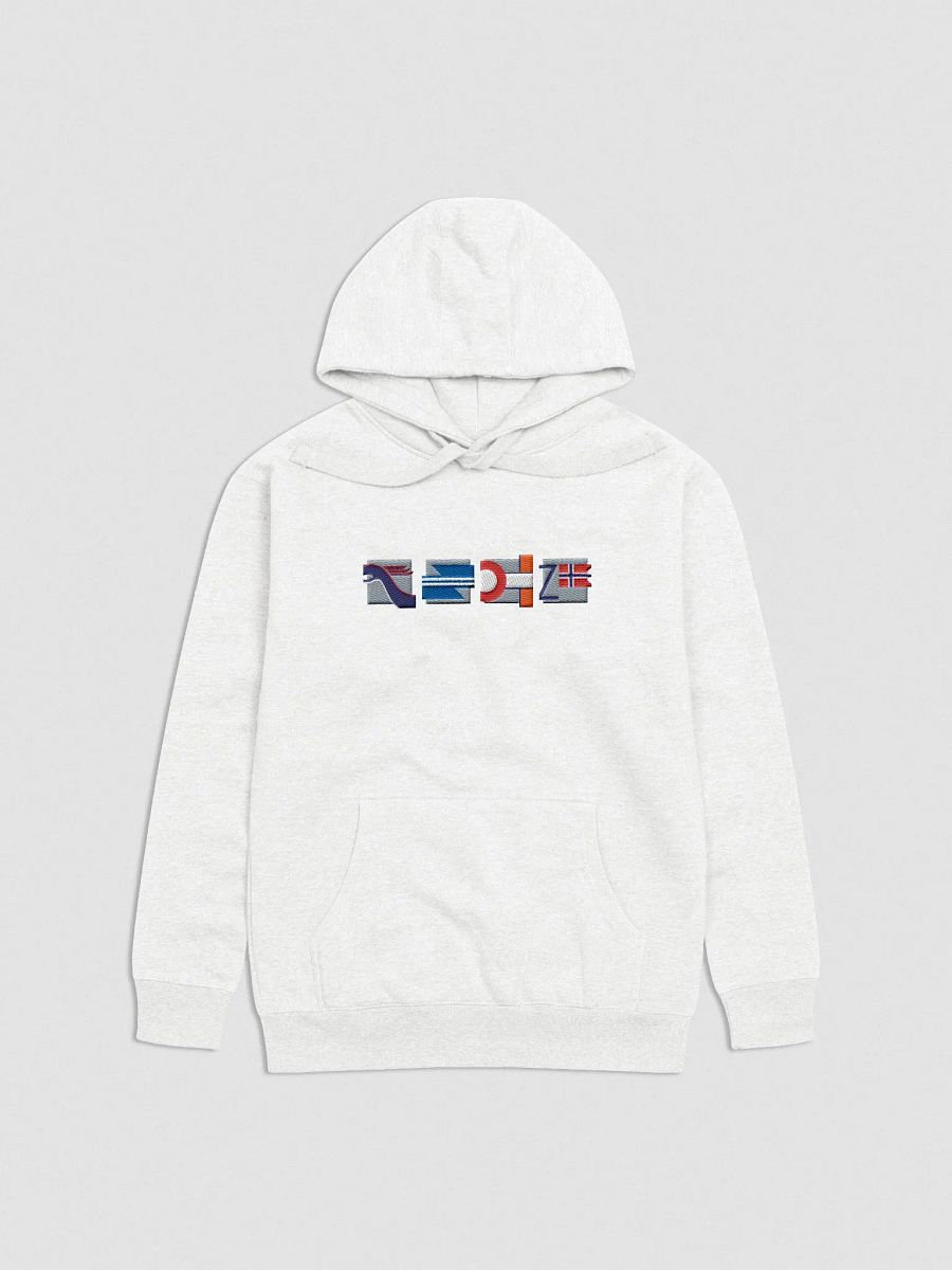 Embroidered Nordic DC-3 Collection Hoodie White product image (2)