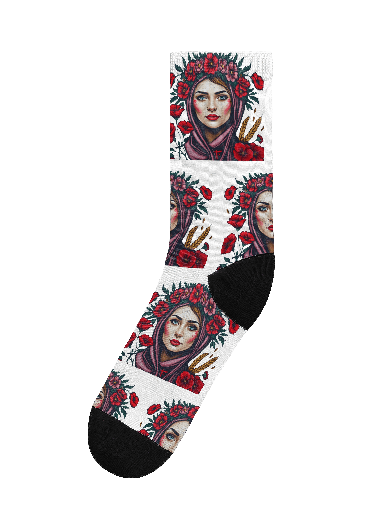 Serene Blossom Crew Socks product image (1)
