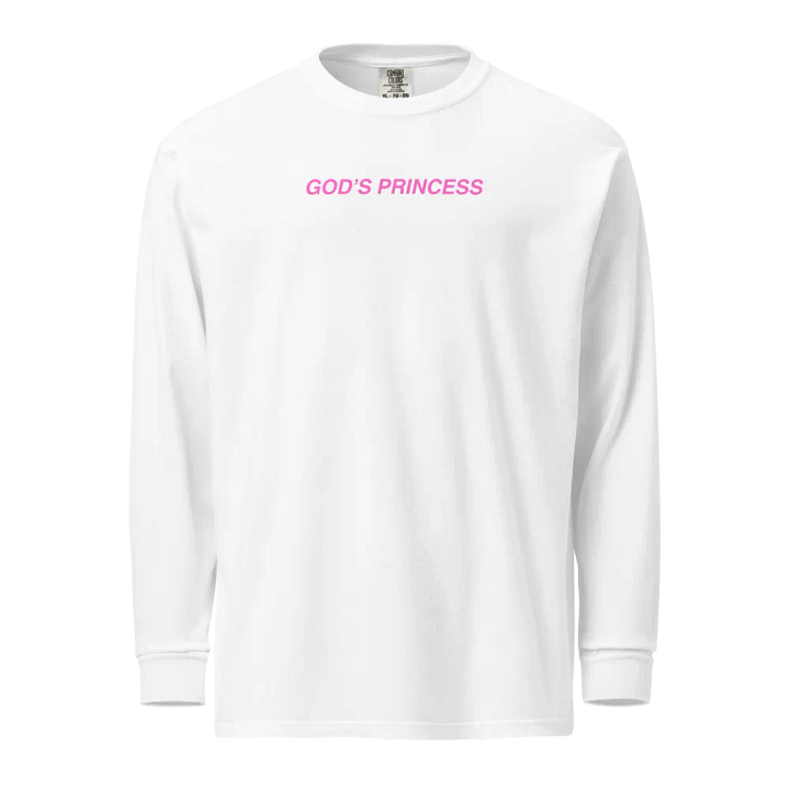 God's Princess (Pink Text) Long Sleeve product image (1)
