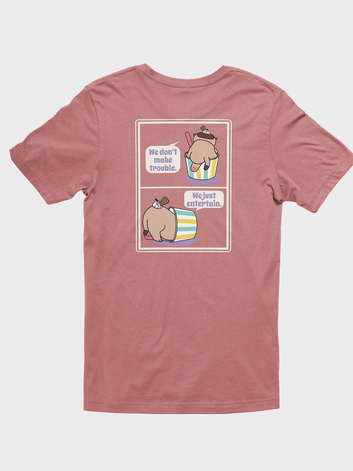 Sweet Trouble Unisex Tee, Ice Cream Cat (Left Chest and Back Prints) product image (1)