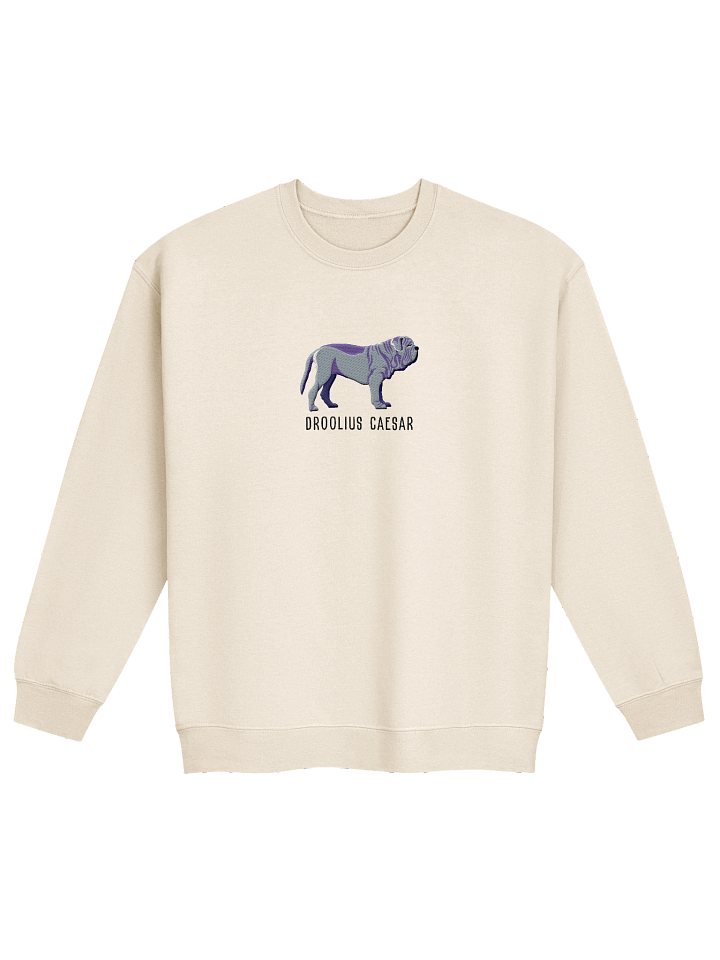 Droolius Caesar Sweatshirt (Embroidered) of a Neapolitan Mastiff(Blue) product image (21)