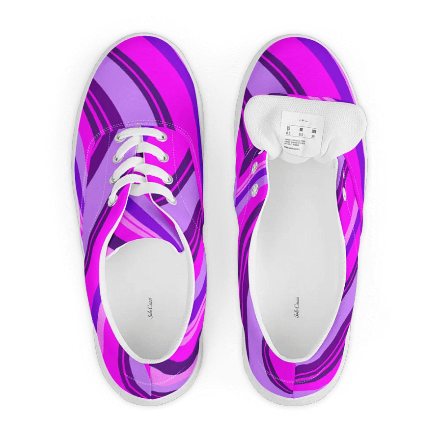 Pink Swirl Lace-Up Shoes product image (6)