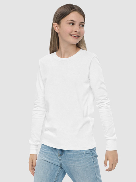 Photo showing Bella+Canvas Youth Long Sleeve T-Shirt