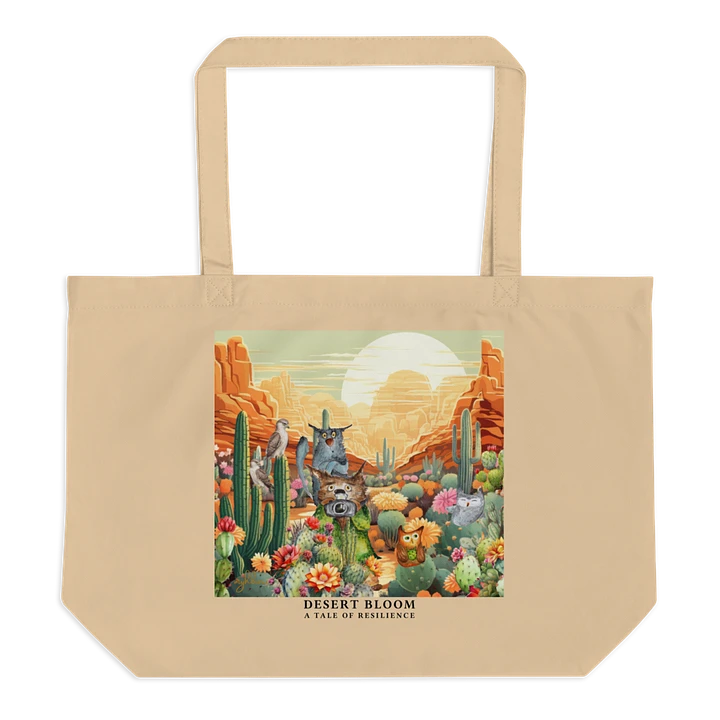 Desert Bloom: A Tale of Resilience Eco Tote Bag (Large) product image (1)