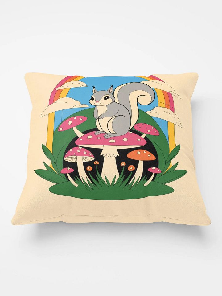 Comfy Pillow: Pooky Chilling on a Pink Mushroom, Image Only product image (2)