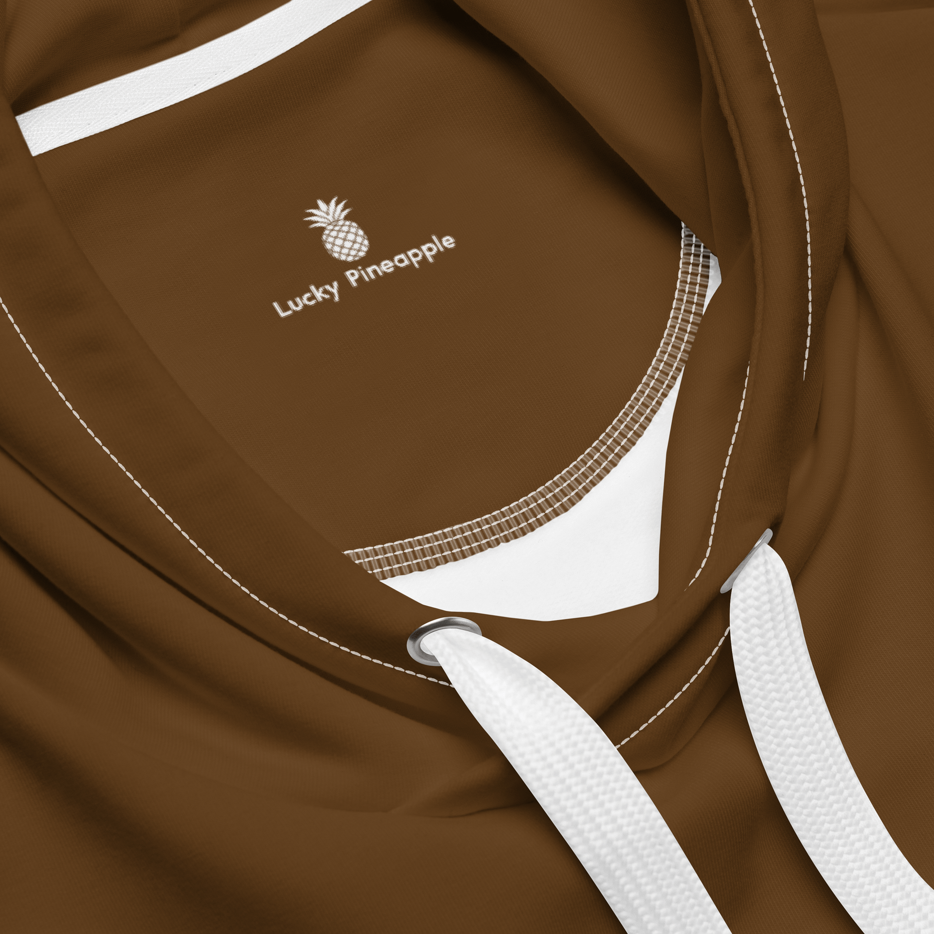 Chestnut Brown Solid Color Eco Friendly Pullover Unisex Hoodie product image (4)