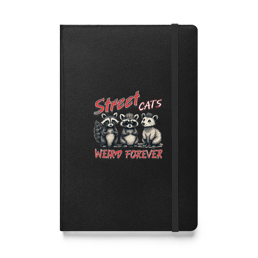 Street Cats Weird Forever Raccoons Hardcover Journal product image (1)