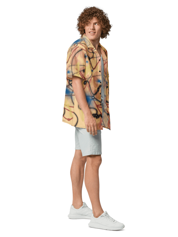 ScribbleWear #3 Unisex Hawaiian Style Shirt /Gold product image (3)