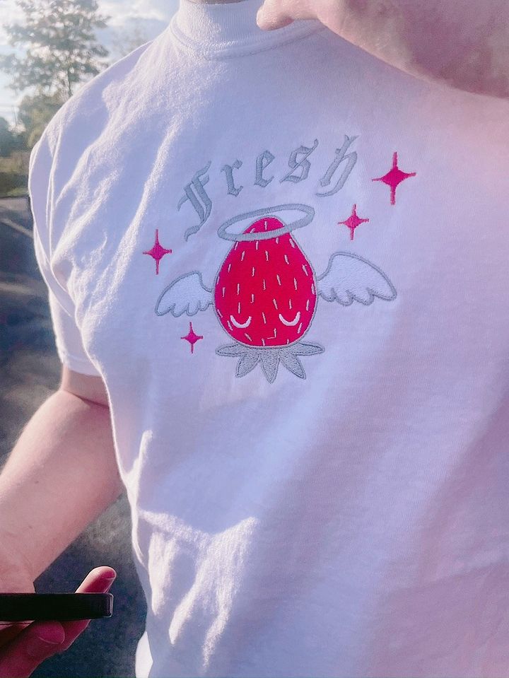 FRESH // embroidered tee product image (2)