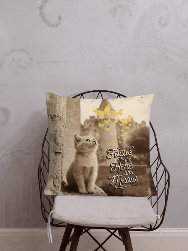Here and Meow: Decorative Pillow product image (3)
