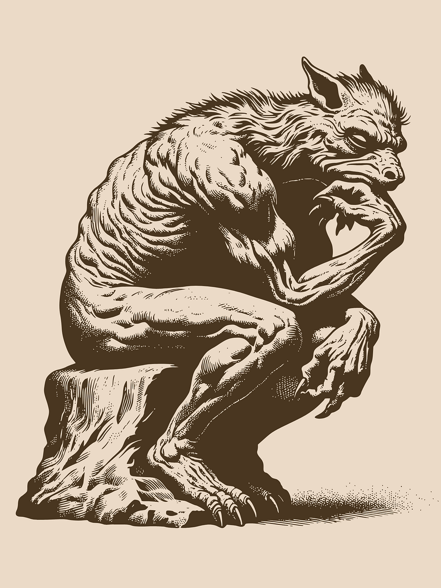 Chupacabra Thinker Unisex T-Shirt product image (1)