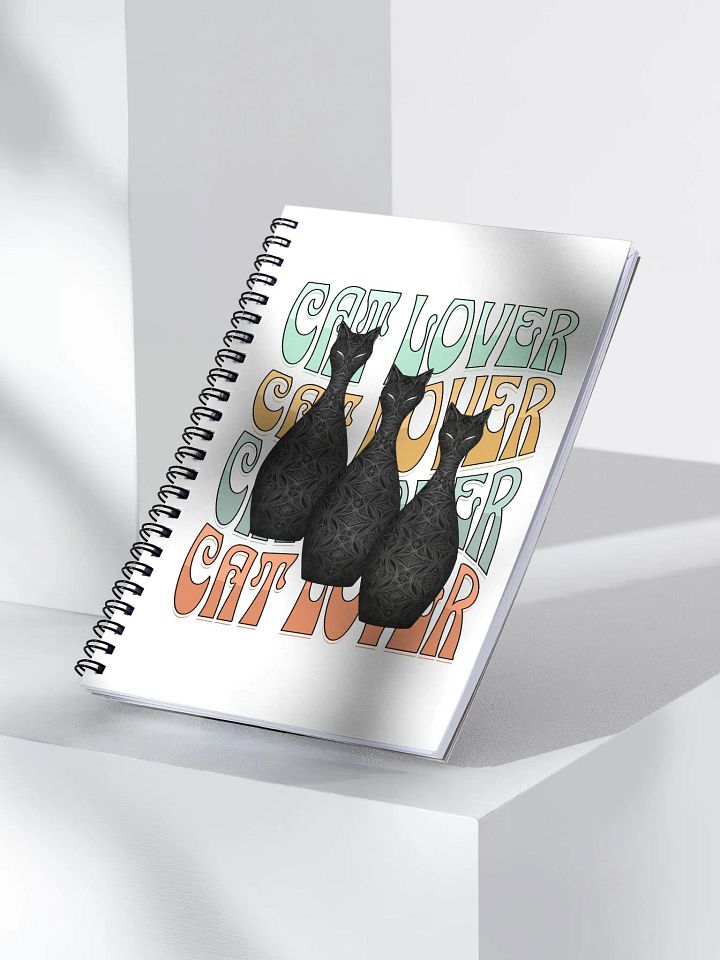 Cat Lover Whimsical Spiral Notebook product image (2)