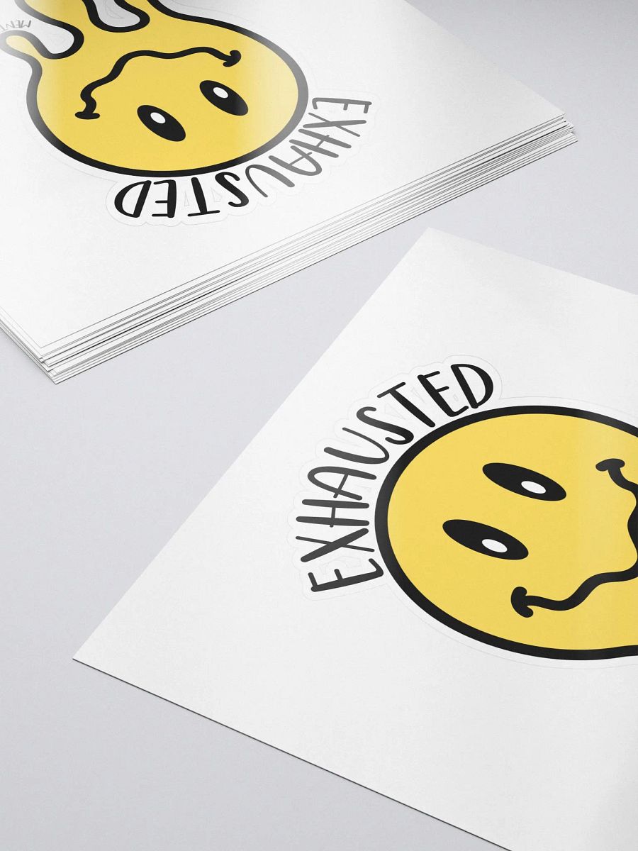 Exhausted Color Kiss Cut Sticker product image (5)