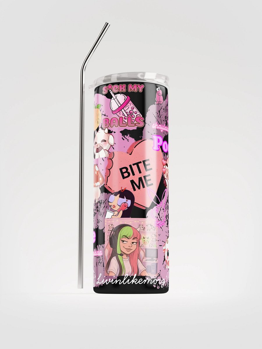 Pookies pink collage tumbler product image (1)