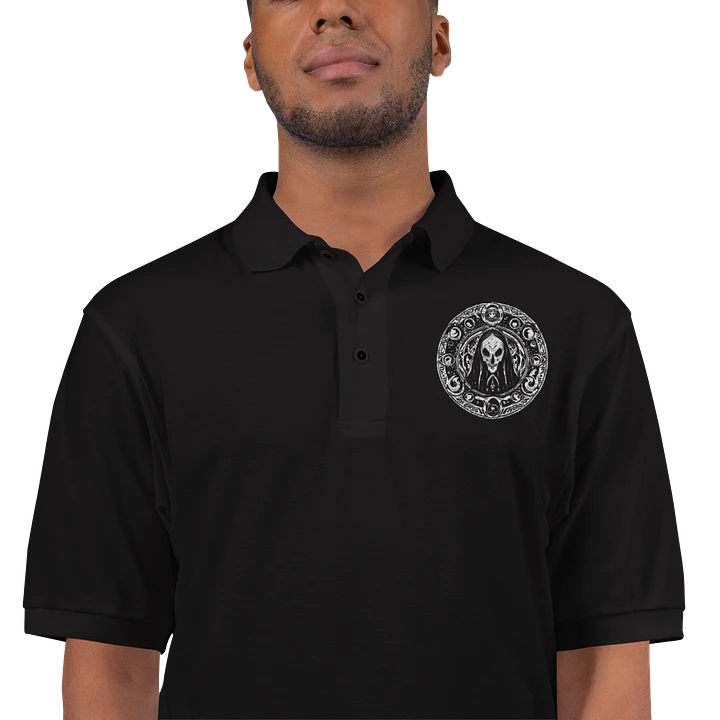 Embroidered Large Death Head Sigil Polo product image (1)