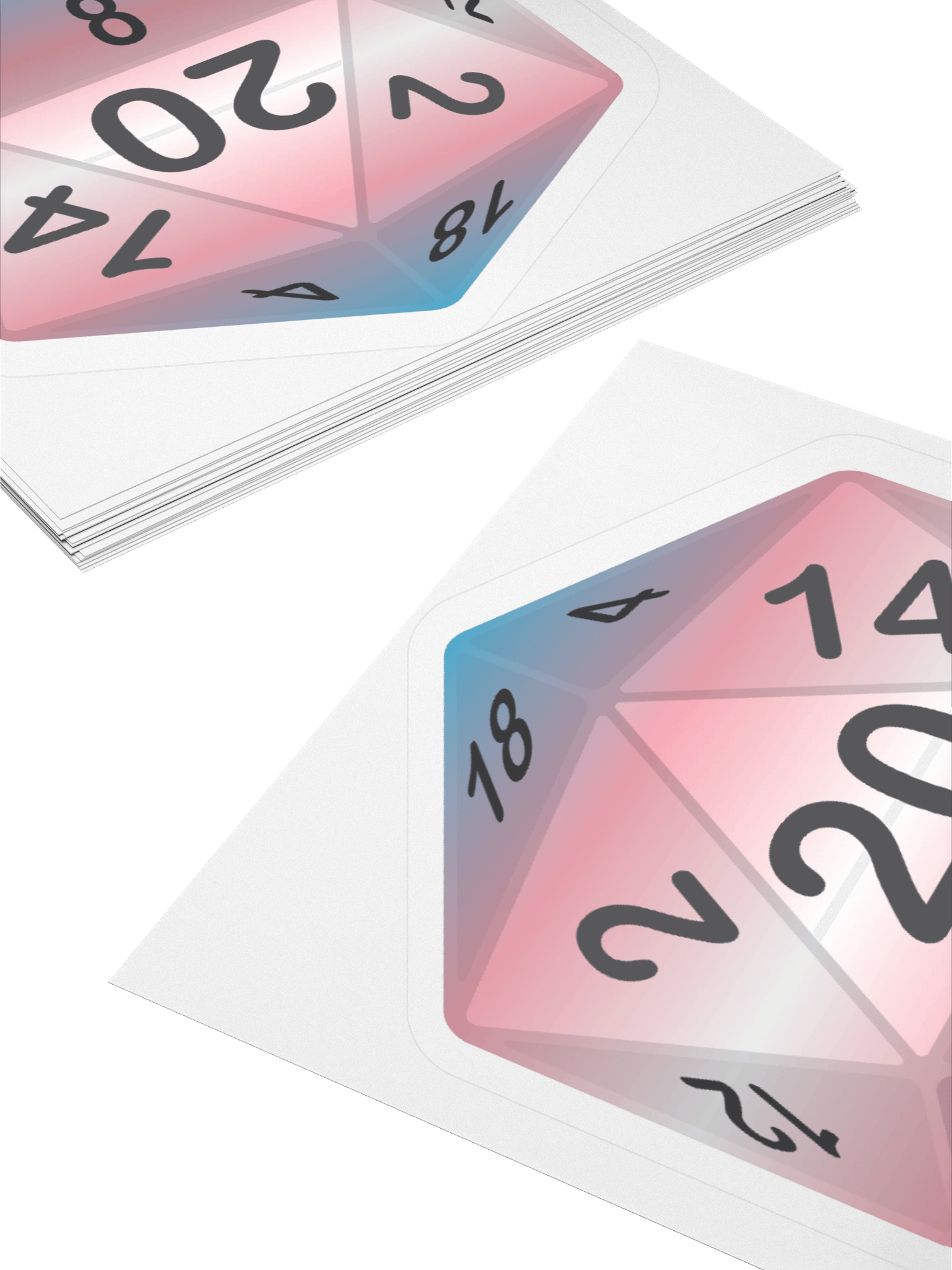 Trans Pride D20 Sticker product image (12)