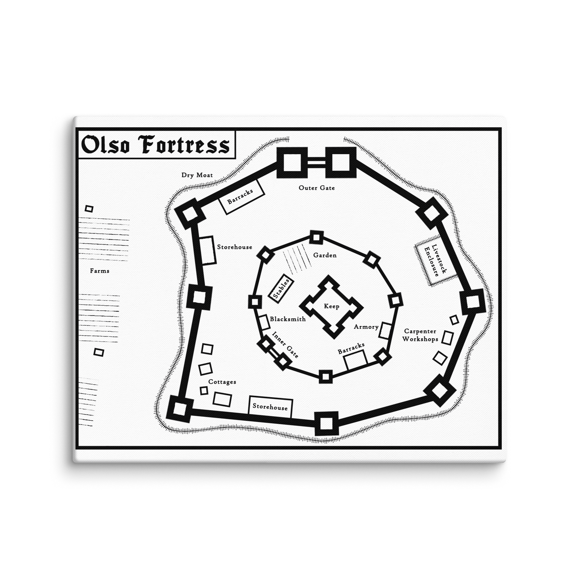 Olso Fortress Canvas Print product image (1)