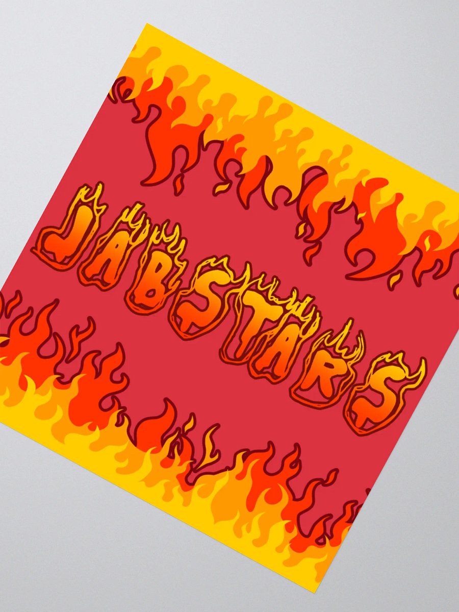 JABSTARS ON FIRE STICKER product image (2)