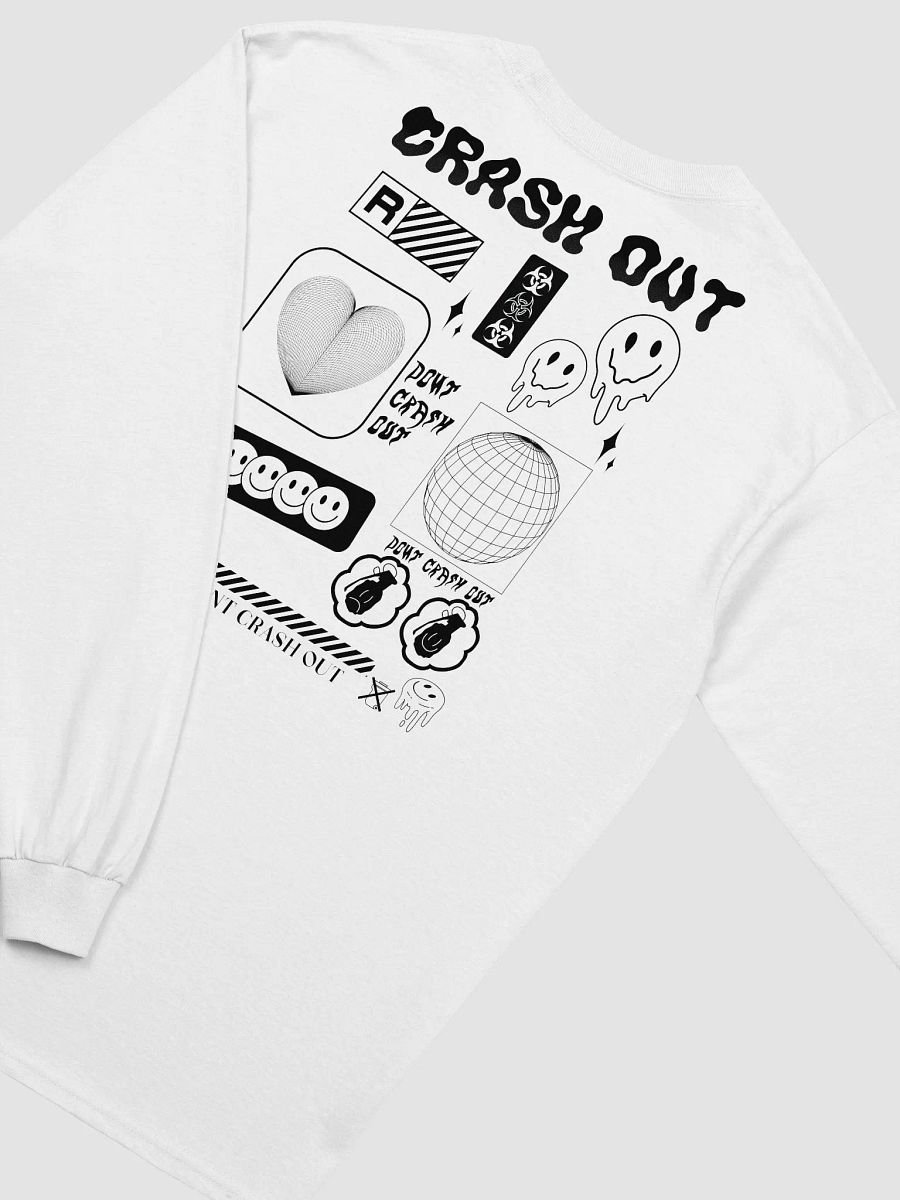 CRASH OUT LONG TEE (BLACK) product image (3)