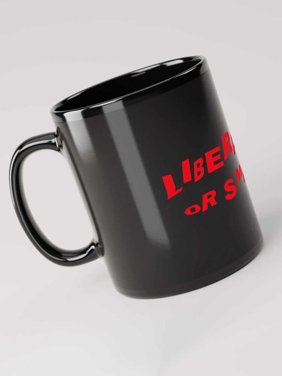 "Liberal or Smart?" Bold Statement Mug – Red Print Edition product image (2)