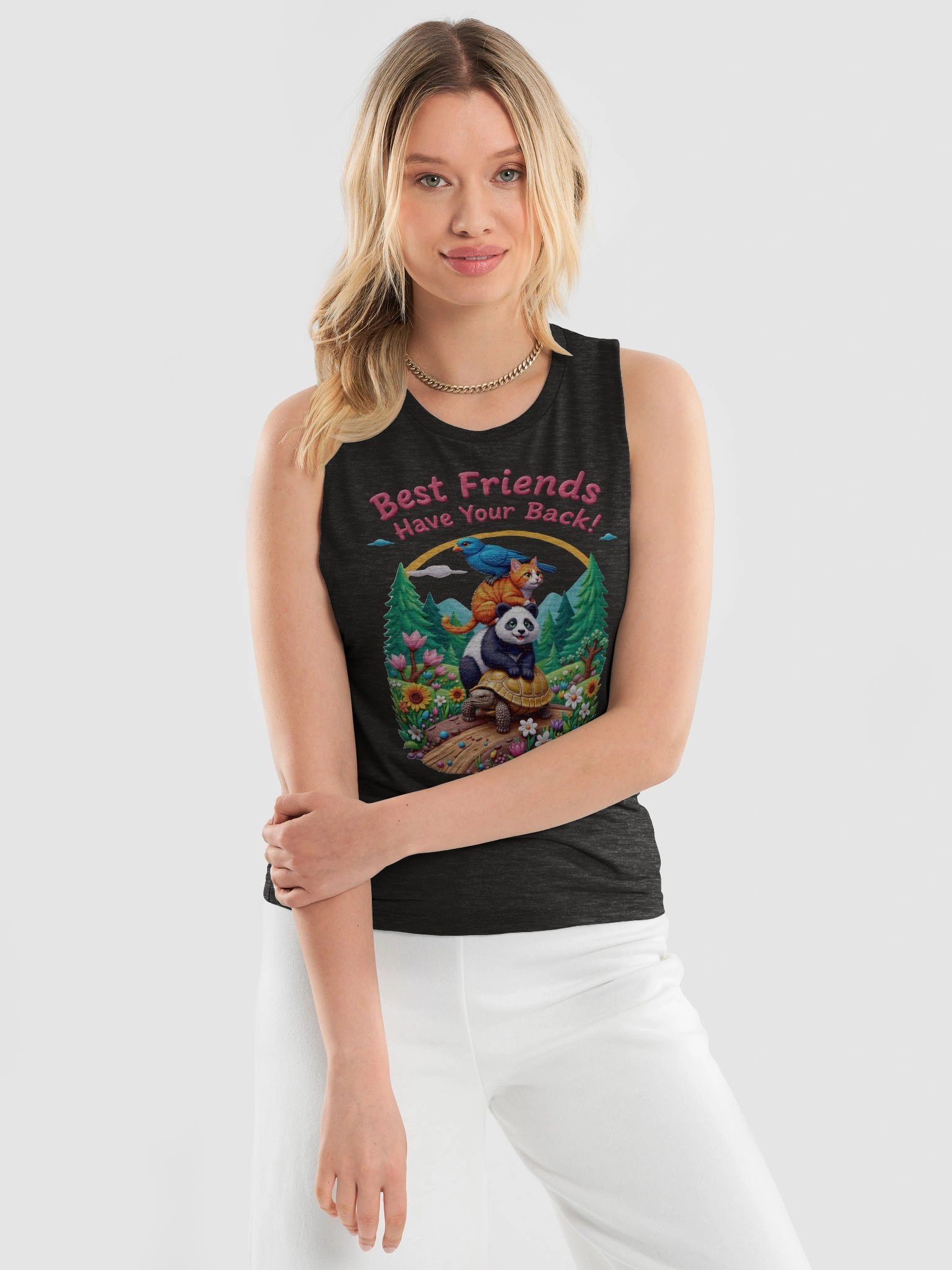 Best Friends Have Your Back Women's Muscle Tank product image (12)