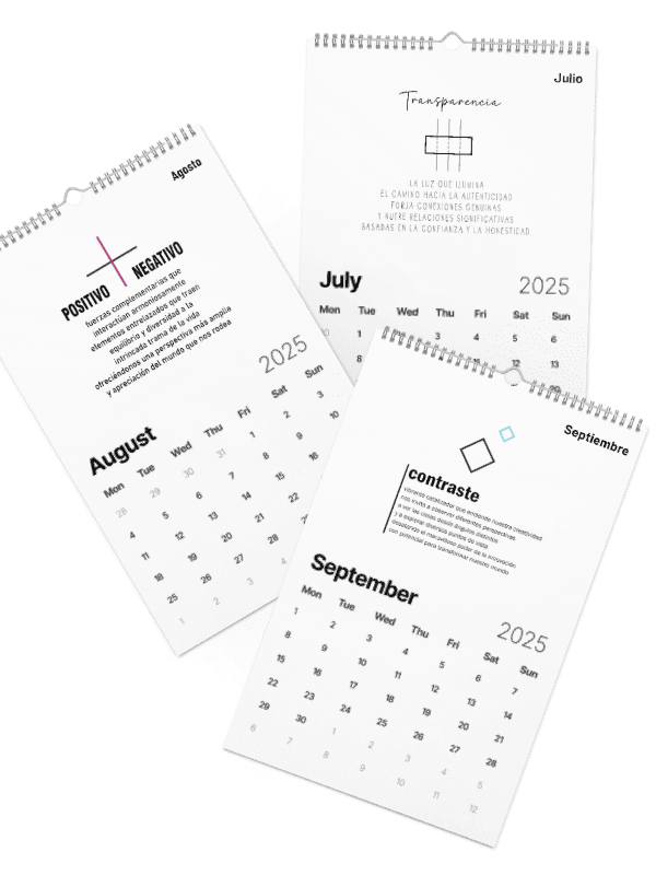 Espanol Implicito-Spanish Implied 2025 Calendar-Calendario (Dias en ingles)-Now $10.50 Use promo code VIBES4LOVE at checkout product image (7)