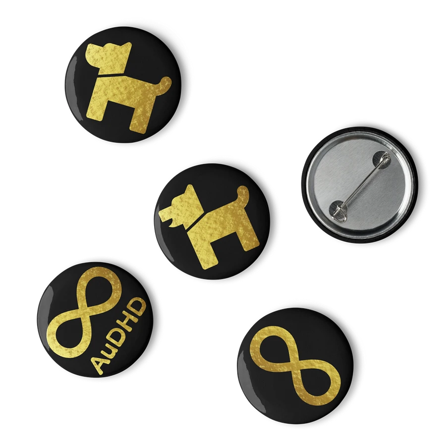 Golden AuDHD Dogs Pin Set product image (2)