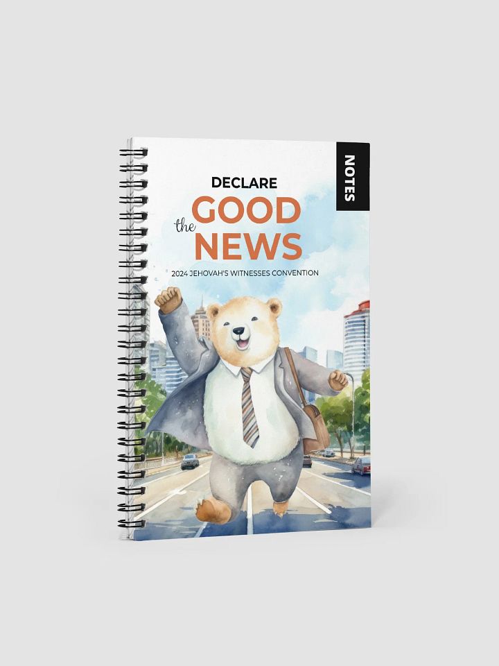 'Declare the Good News' 2024 Jehovah's Witnesses Convention Spiral Notebook: Eager Bear Publisher product image (1)