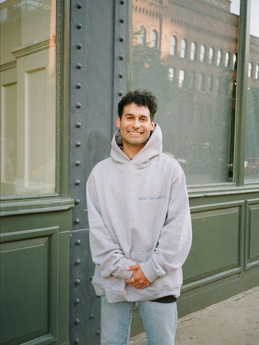 OKLOVEUBYE HOODIE (GREY + BLUE) product image (3)