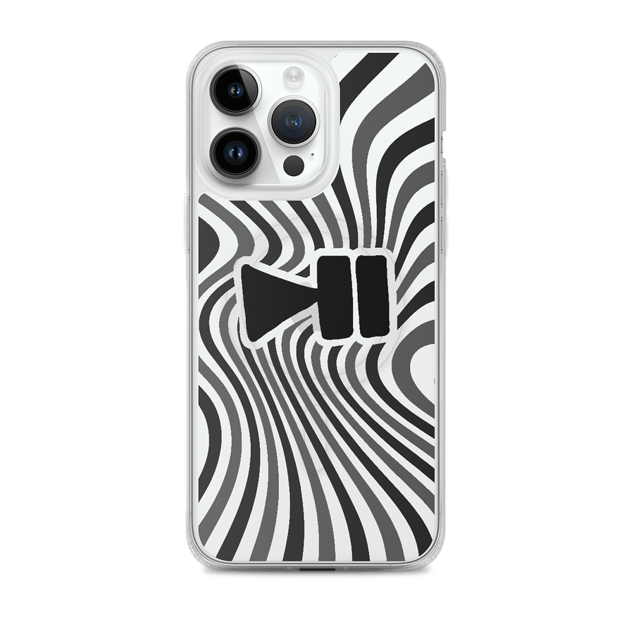 Clear Case iPhone Wavy Dark Grey - PleyPoze product image (2)