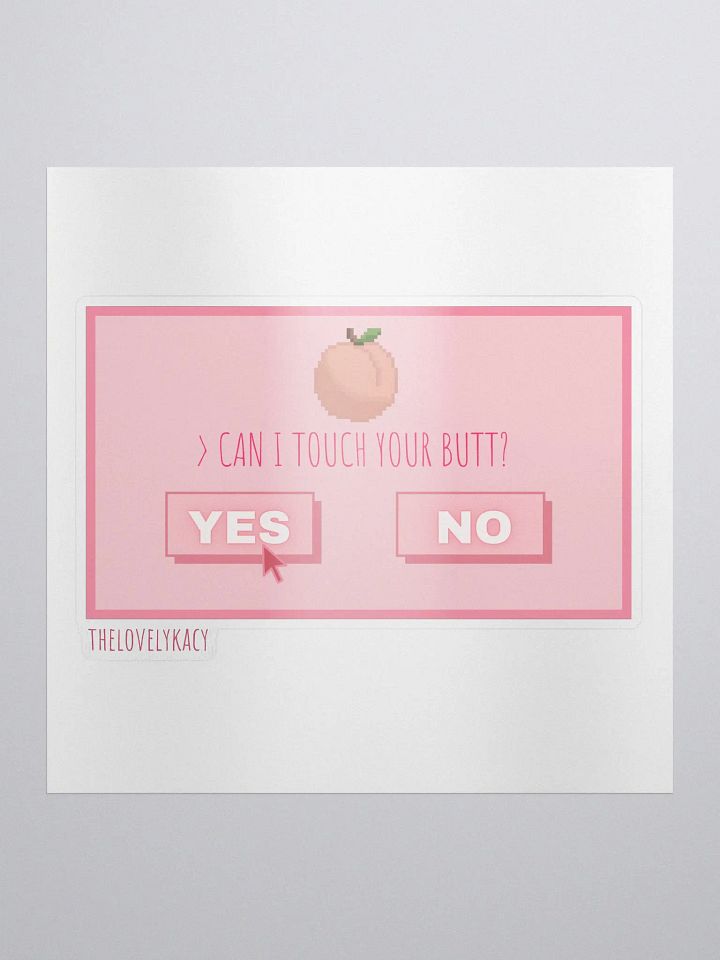 What's Up Peach? Sticker product image (1)