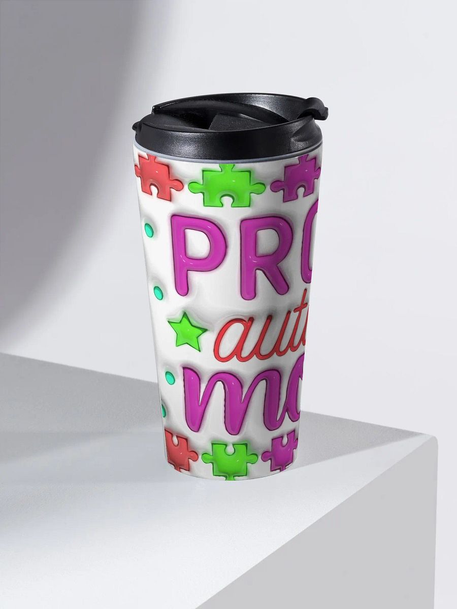 Proud Autism Mom Stainless Steel Travel Tumbler product image (2)