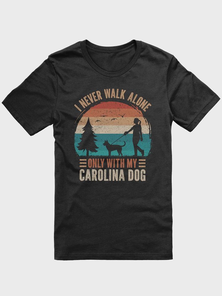 Carolina Dog Walking MOM Retro Vintage Sunset Silhouette Shirt product image (2)