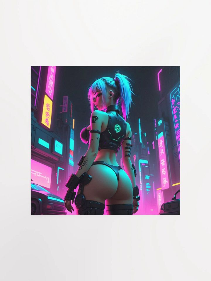 Neon Cyberpunk City Poster product image (4)