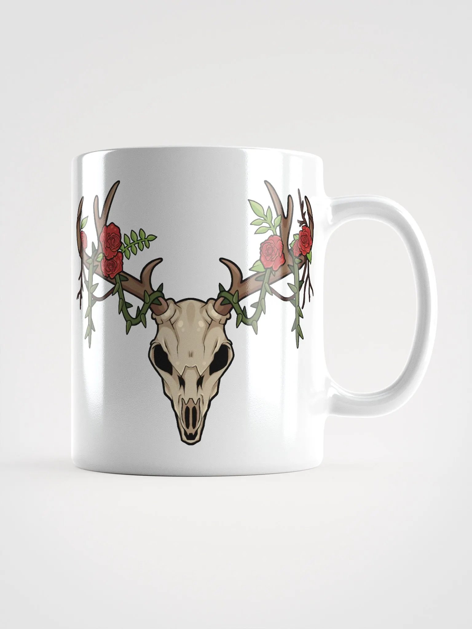 White Deer Skull Mug (11 oz) product image (1)