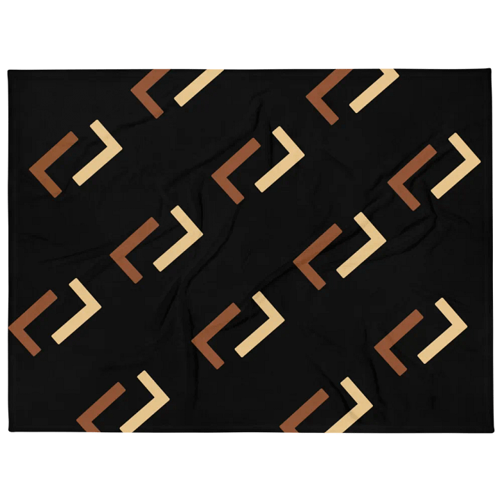 Open Brown Rectangle Design Throw Blanket product image (1)