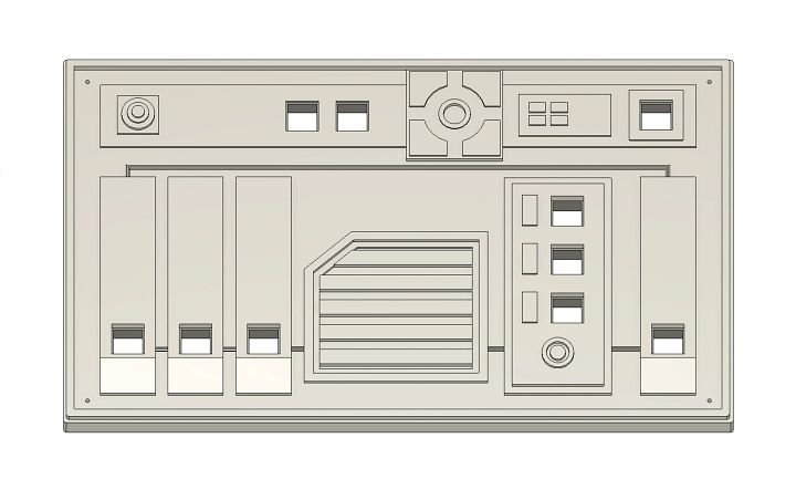 Star Wars Galaxy's Edge Control Panel V3 3D Model product image (1)