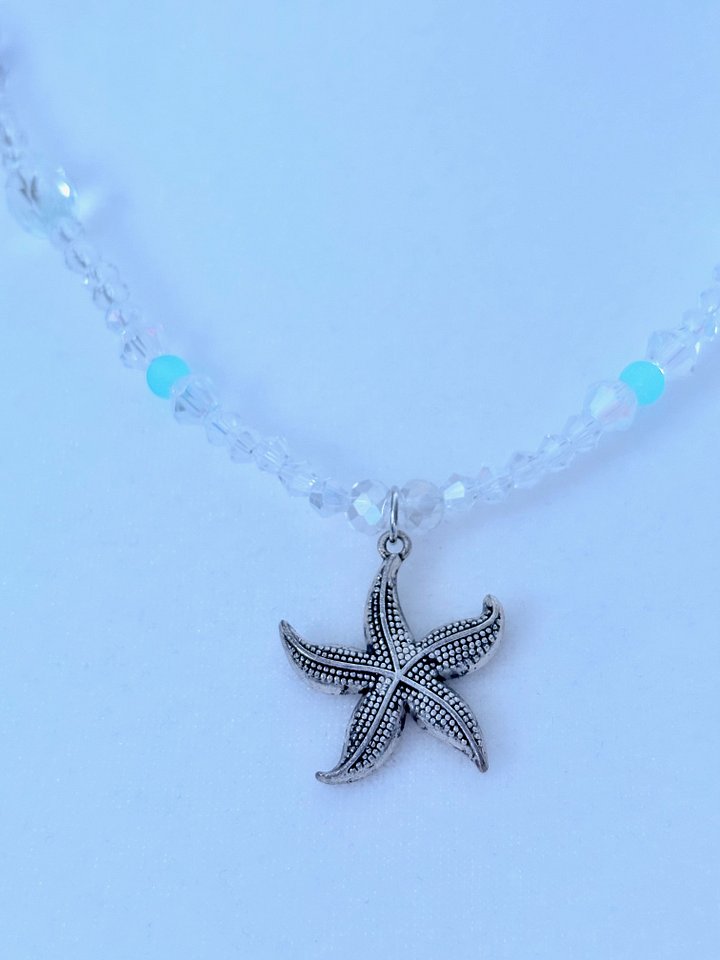 Silver Tone | Seaside Radiance | Starfish Pendant Necklace by Monique Faella Designs™ | MFD-00133 product image (1)